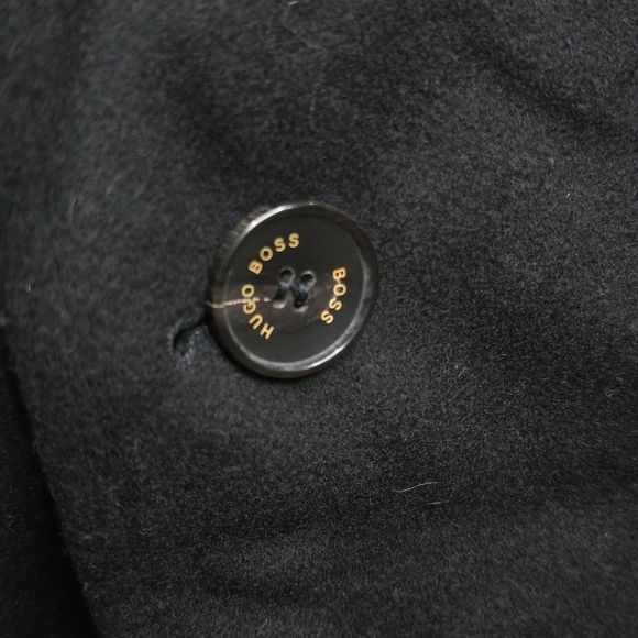 Hugo Boss Men's Black Wool Coat - Picture 3 of 12